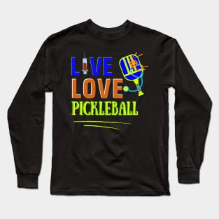 Pickleball player nurses health doctors Long Sleeve T-Shirt